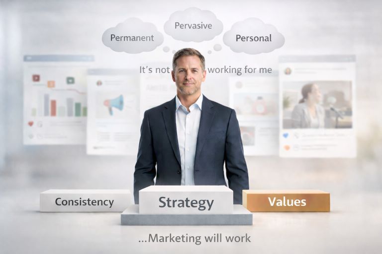 The 3 P’s That Quietly Kill Your Marketing — And How Consistency, Strategy, and Values Fix Them