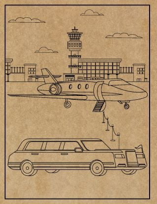 Airplane Engraved Canvas