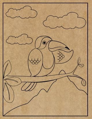 Animal Engraved Canvas
