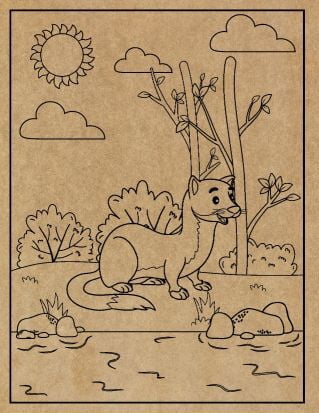 Animal Engraved Canvas