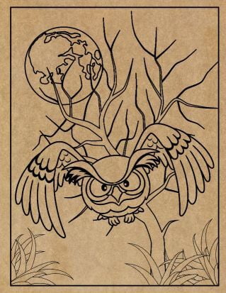 Animal Engraved Canvas