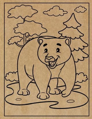 Animal Engraved Canvas