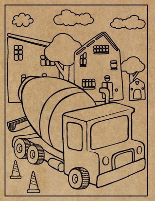 Construction Engraved Canvas