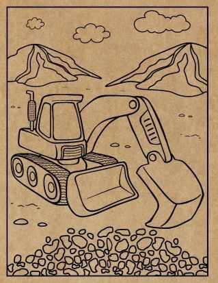 Construction Engraved Canvas