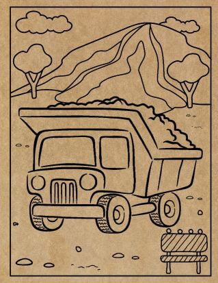 Construction Engraved Canvas