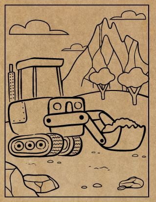 Construction Engraved Canvas