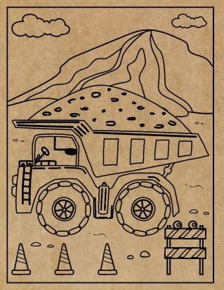 Construction Engraved Canvas