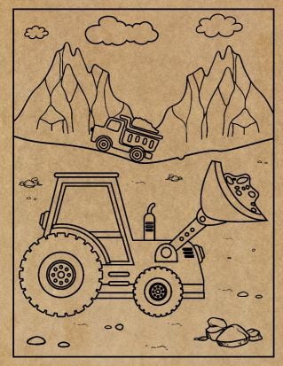 Construction Engraved Canvas