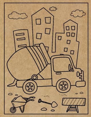Construction Engraved Canvas