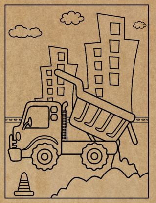 Construction Engraved Canvas