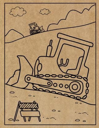 Construction Engraved Canvas