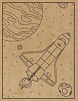 Space Engraved Canvas