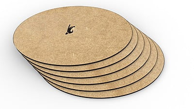 Round Canvas MDF Wood Cutouts for Art & Craft Work Round Canvas MDF Wood Cutouts for Art & Craft Work