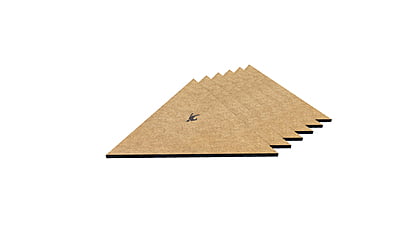 Triangle Canvas MDF Wood Cutouts for art & Craft Work Triangle Canvas MDF Wood Cutouts for art & Craft Work